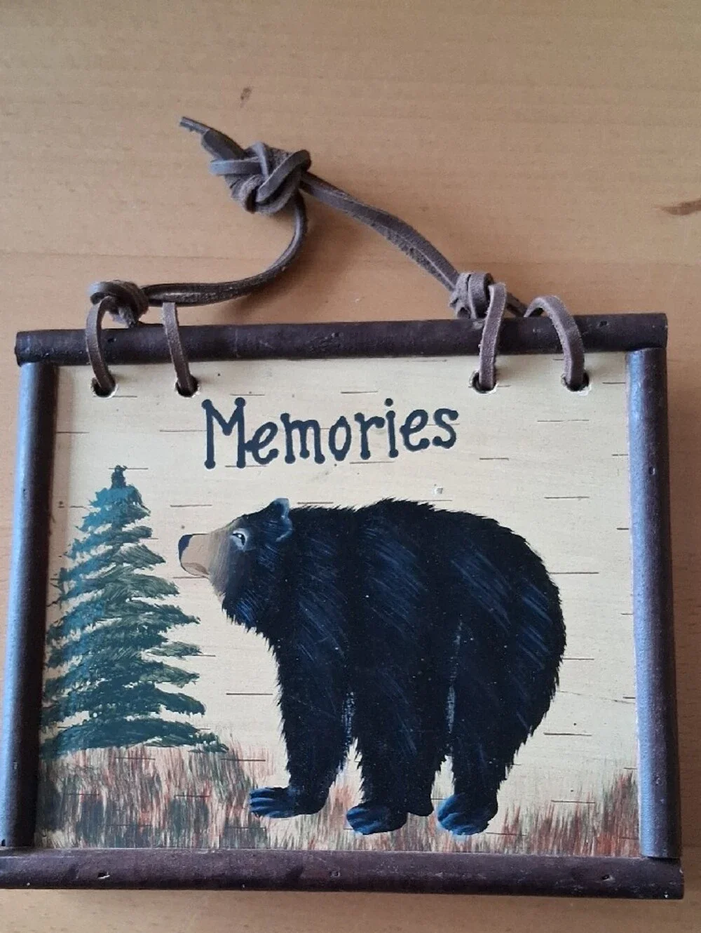 Memories Moose Wooden Hand-Painted Photo Book
